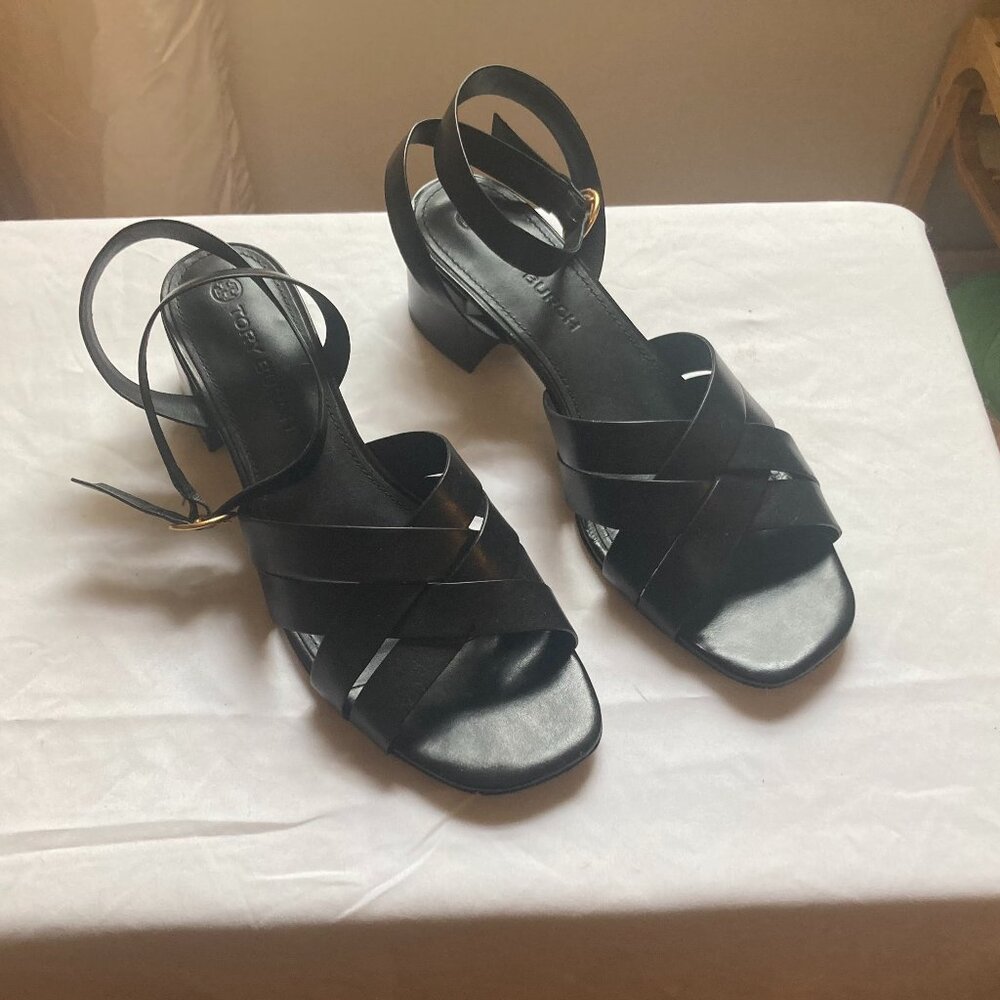 Tory Birch City Block Heel Sz 11